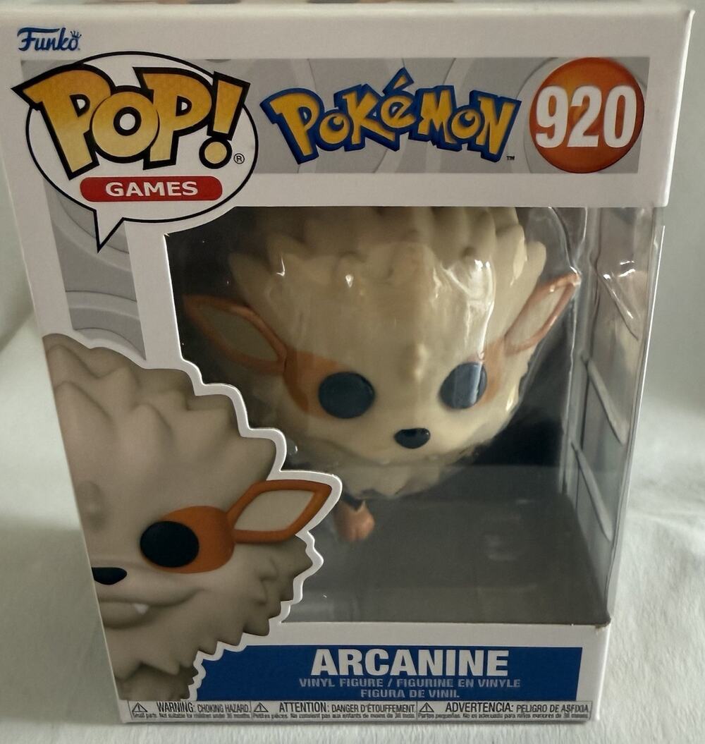 Funko Pop! Games Pokémon Arcanine Pop! Vinyl Figure #920 Video Games